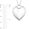 Thumbnail Image 4 of Engravable Heart Locket in Sterling Silver (1-2 Images and 1 Line)