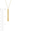 Thumbnail Image 2 of Italian Brilliance™ Diamond-Cut Linear Bar Pendant in 14K Gold
