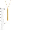 Thumbnail Image 3 of Diamond-Cut Linear Bar Pendant in 14K Gold