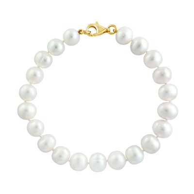 EFFY™ Collection 7.5-8.0mm Freshwater Cultured Pearl Strand Necklace, Strand Bracelet and Stud Earrings Set in 14K Gold