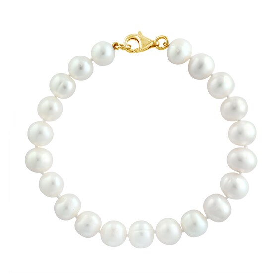 EFFY™ Collection 7.5-8.0mm Freshwater Cultured Pearl Strand Necklace, Strand Bracelet and Stud Earrings Set in 14K Gold