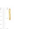 Diamond-Cut 20.0mm Tube Hoop Earrings in Hollow 14K Gold