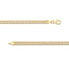 Thumbnail Image 2 of Diamond-Cut 4.6mm Curb Chain Bracelet in Hollow 14K Two-Tone Gold - 7.5"