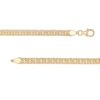 Thumbnail Image 1 of Diamond-Cut 4.6mm Curb Chain Necklace in Hollow 14K Two-Tone Gold - 18"