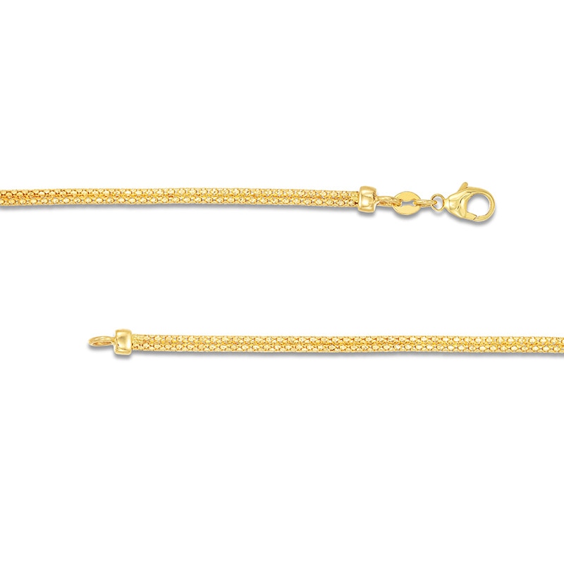 Main Image 3 of Oval Infinity Braid Necklace in Solid 14K Gold - 17"