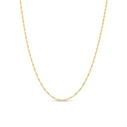Italian Brilliance™ 0.9mm Solid Box Chain Necklace in 14K Gold - 18&quot;