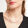 Thumbnail Image 2 of 10.00 CT. T.W. Certified Lab-Grown Diamond Diamond Tennis Necklace in 10K White Gold (I/I1) - 18"
