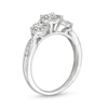 Thumbnail Image 2 of 0.25 CT. T.W. Diamond Frame Miracle Past Present Future® Engagement Ring in 10K White Gold