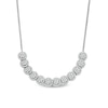Thumbnail Image 1 of 2.00 CT. T.W. Multi-Diamond Frame U Curved Necklace in 10K White Gold