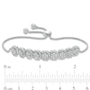 Thumbnail Image 2 of 1.50 CT. T.W. Multi-Diamond Frame Bolo Bracelet in 10K White Gold - 9.5"