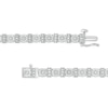 Thumbnail Image 3 of 0.25 CT. T.W. Diamond Round and Bar Alternating Bracelet in Sterling Silver