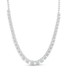 Thumbnail Image 0 of 0.33 CT. T.W. Diamond Miracle Tennis-Style Necklace in Sterling Silver - 17"
