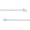 Thumbnail Image 3 of 0.33 CT. T.W. Diamond Miracle Tennis-Style Necklace in Sterling Silver - 17"