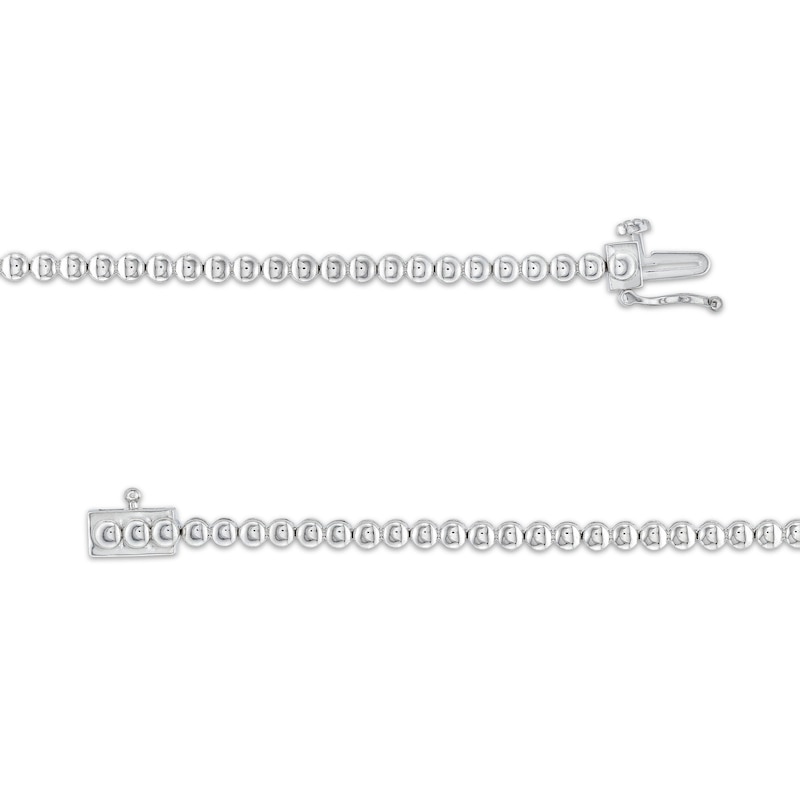 0.33 CT. T.W. Diamond Miracle Tennis-Style Necklace in Sterling Silver - 17"