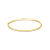 Diamond-Cut 3.0mm Bangle in Hollow 14K Gold - 7.25"