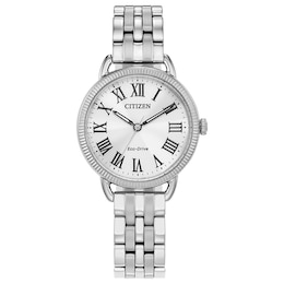 Ladies’ Citizen Eco-Drive Classic Watch with Silver-Tone Dial (Model: EM1050-56A)