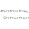 1.00 CT. T.W. Diamond Infinity Ribbon Link Bracelet in Sterling Silver