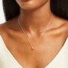Thumbnail Image 2 of 0.20 CT. T.W. Diamond Cushion Flower Pendant in 10K Rose Gold