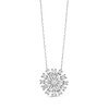 Thumbnail Image 1 of 0.50 CT. T.W. Diamond Snowflake Pendant in Sterling Silver