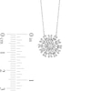 Thumbnail Image 3 of 0.50 CT. T.W. Diamond Snowflake Pendant in Sterling Silver