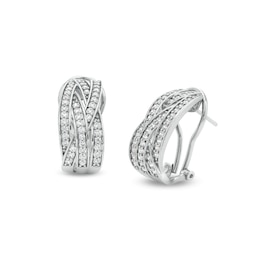 Louis Vuitton Diamond White Gold Hoop Earrings – Opulent Jewelers