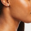 Thumbnail Image 2 of 0.20 CT. T.W. Diamond Cushion Flower Stud Earrings in 10K White Gold