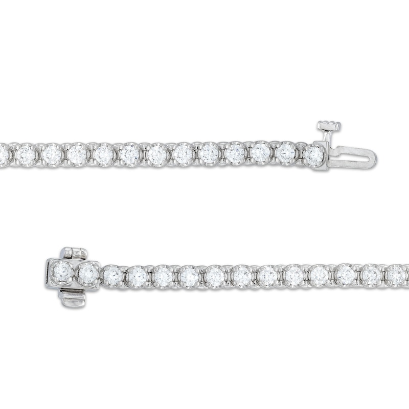 Main Image 3 of 3.00 CT. T.W. Diamond Tennis Bracelet in 10K White Gold