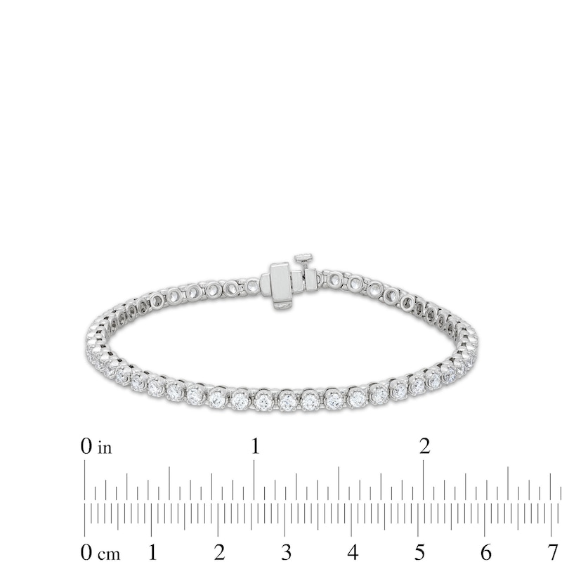 Main Image 4 of 3.00 CT. T.W. Diamond Tennis Bracelet in 10K White Gold
