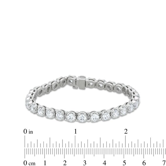 10.00 CT. T.W. Certified Lab-Created Diamond Tennis Bracelet in 10K White Gold (I/I1) - 7.25"