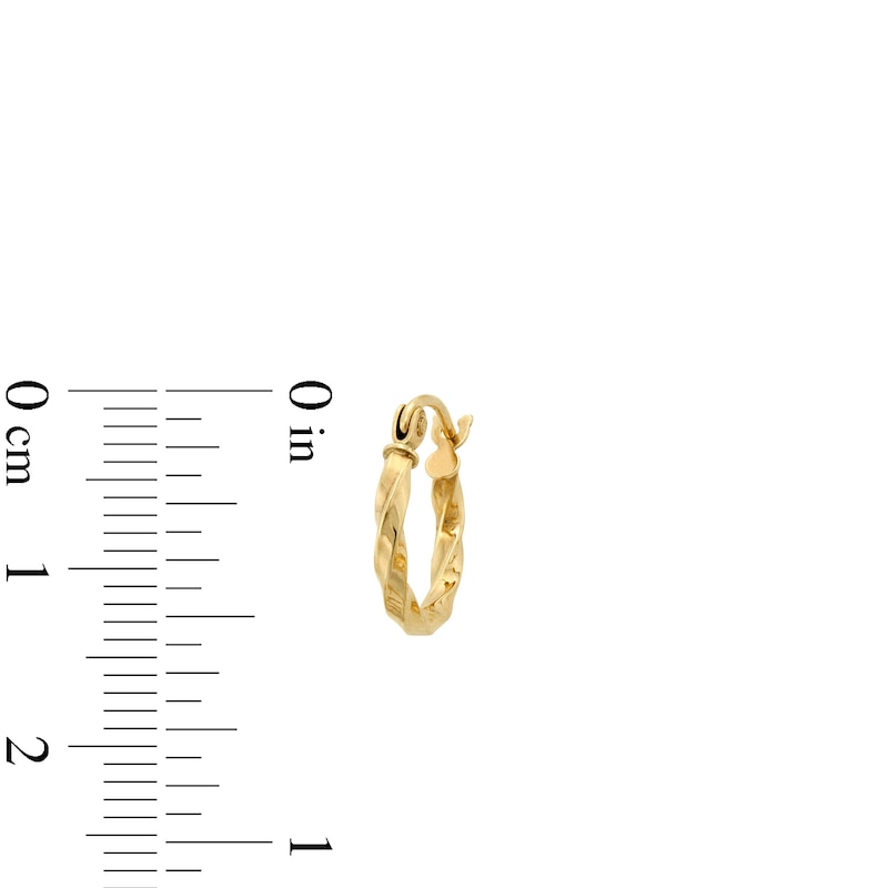 Main Image 3 of Love Knot Studs and Hoop Earrings Set in 10K Gold