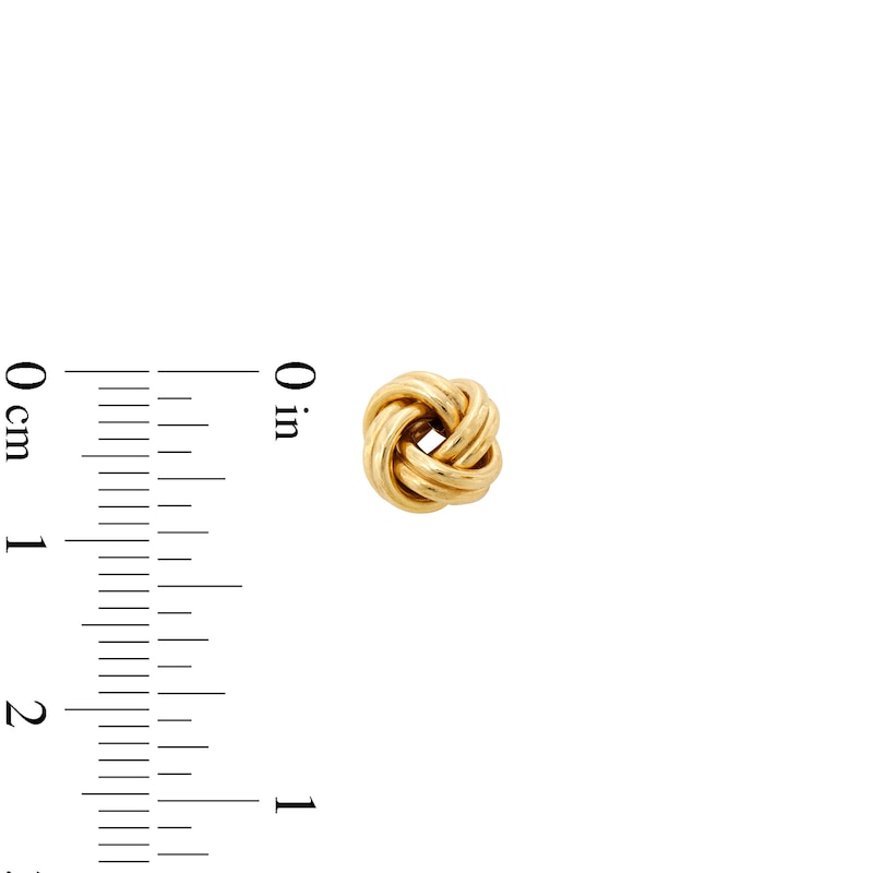 Main Image 4 of Love Knot Studs and Hoop Earrings Set in 10K Gold
