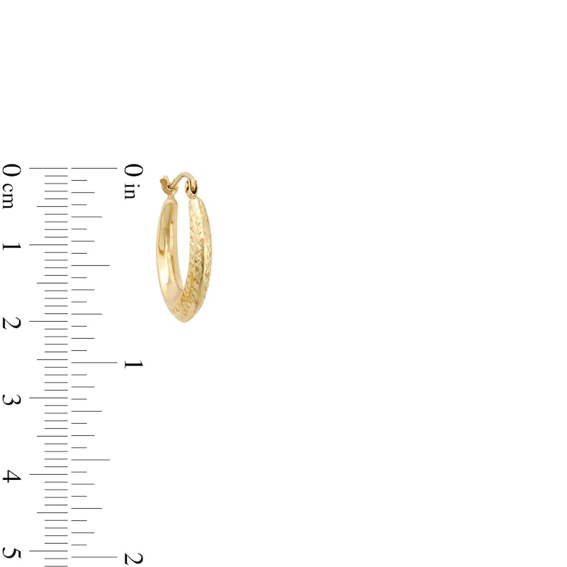 Main Image 5 of Love Knot Studs and Hoop Earrings Set in 10K Gold