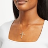 Thumbnail Image 1 of 1.00 CT. T.W. Certified Lab-Created Diamond Cross Pendant in 10K Gold (I/I1)