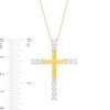 Thumbnail Image 4 of 1.00 CT. T.W. Certified Lab-Grown Diamond Cross Pendant in 10K Gold (I/I1)