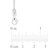 White Lab-Created Sapphire Double Strand Necklace in Sterling Silver - 17"