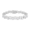 Marquise-Cut and Round White Lab-Created Sapphire Multi-Row Bracelet in Sterling Silver - 7.25"