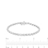 Thumbnail Image 4 of 1.63 CT. T.W. Diamond Cascading Tennis-Style Necklace, Bracelet and Drop Earrings Set in Sterling Silver