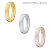 Men's 6.5mm Comfort-Fit Euro Engravable Wedding Band in 14K White Gold (1 Line)