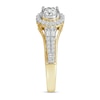 Thumbnail Image 1 of 0.37 CT. T.W. Diamond Oval Frame Vintage-Style Engagement Ring in 10K Gold