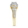 Thumbnail Image 1 of 0.37 CT. T.W. Diamond Oval Frame Vintage-Style Engagement Ring in 10K Gold