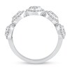 Thumbnail Image 3 of 0.58 CT. T.W. Oval Multi-Diamond Frame Five Stone Ring in 10K White Gold