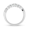 Thumbnail Image 3 of Alternating 1.45 CT. T.W. Diamond Duos Linear Bars Ring in 14K White Gold