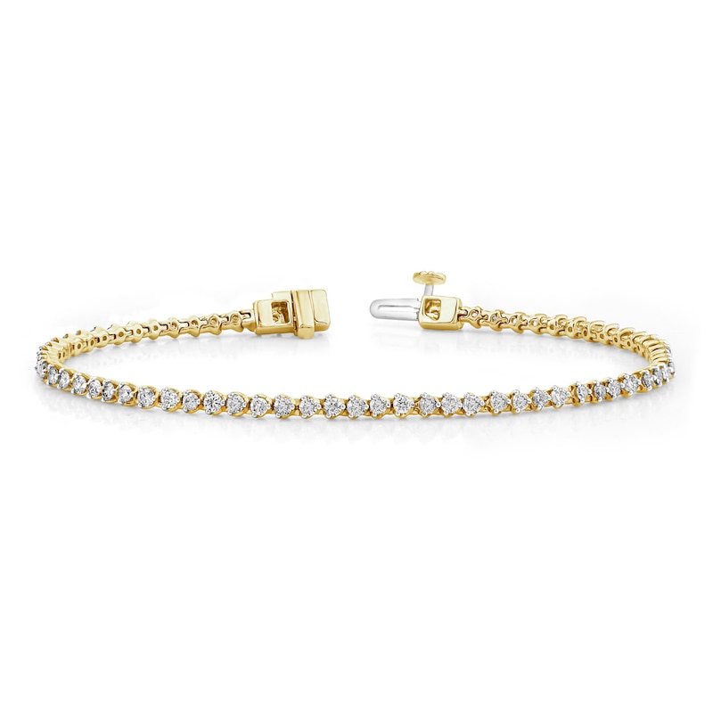 1.95 CT. T.W. Diamond Tennis Bracelet in 14K Gold