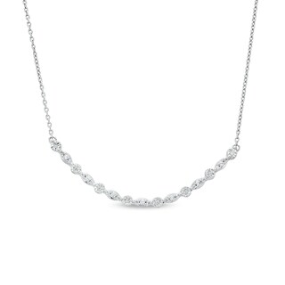 0.25 CT. T.W. Diamond Miracle Multi-Shape Necklace in Sterling Silver - 17"