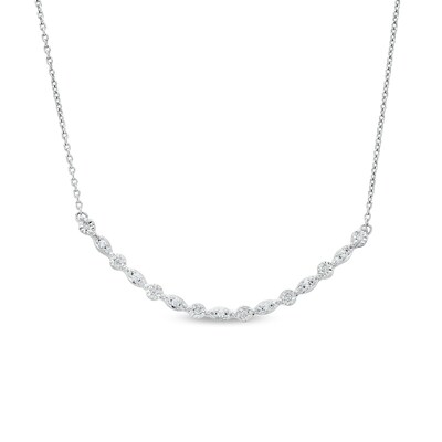 0.25 CT. T.W. Diamond Miracle Multi-Shape Necklace in Sterling Silver - 17"