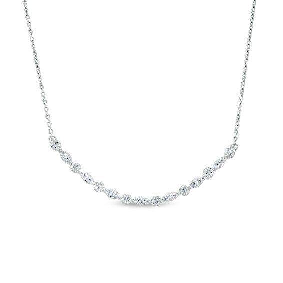 0.25 CT. T.w. Diamond Miracle Multi-Shape Necklace in Sterling Silver