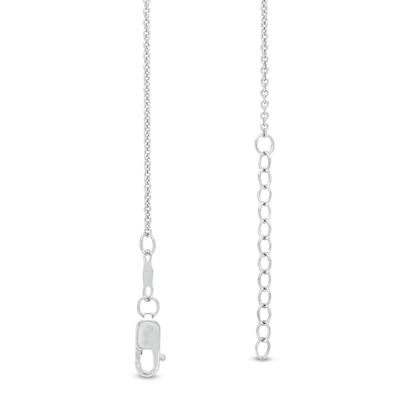 Main Image 3 of Diamond Accent Butterfly Anklet in Sterling Silver - 10"