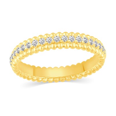 0.53 CT. T.W. Multi-Diamond Beaded Bridal Set in 14K Gold