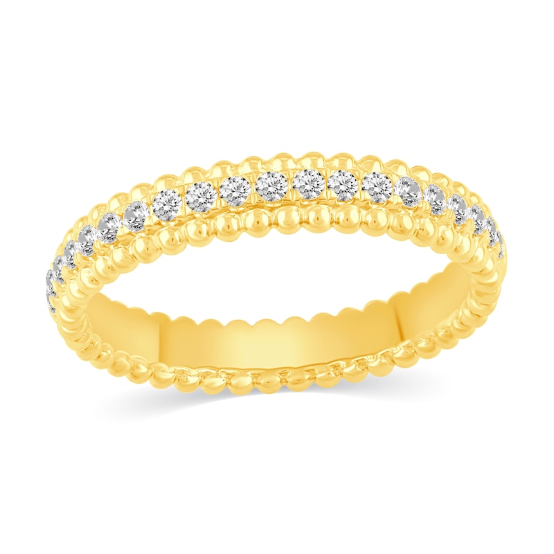 Main Image 6 of 0.53 CT. T.W. Multi-Diamond Beaded Bridal Set in 14K Gold