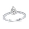 Thumbnail Image 1 of 0.37 CT. T.W. Pear Multi-Diamond Engagement Ring in 14K White Gold